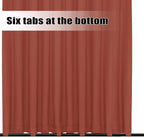 Easy-Going Outdoor Curtains for Patio 1 Panel, 150x108 inch, Terra Red | - Image 4