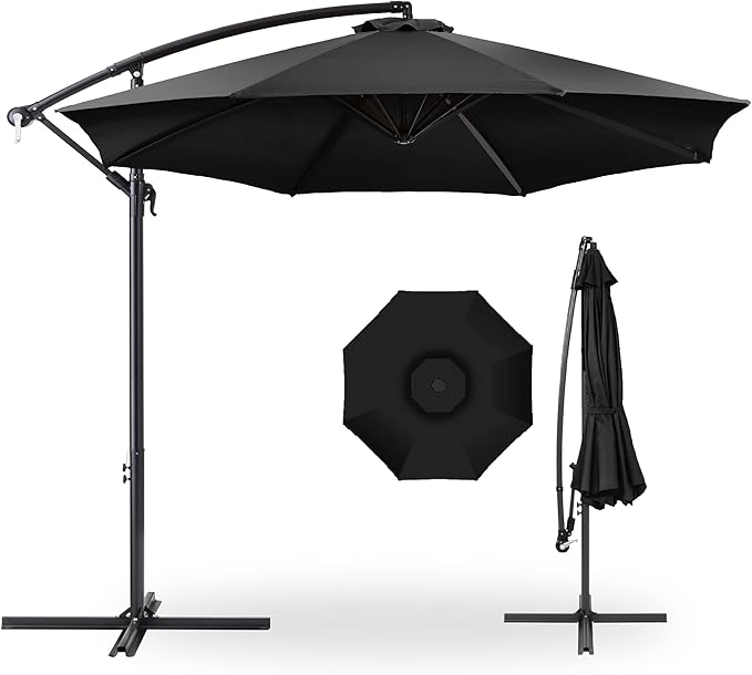 Best Choice Products 10ft Offset Hanging Market Patio Umbrella w/Easy Tilt by Unknown