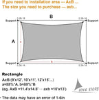 LOVE STORY Custom Size 9' x 9' Sun Shade Sail - Image 2