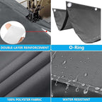 Retractable Wave Sun Shade Sail Waterproof 4' x 5' Sun Shade - Image 3
