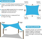 Shade&Beyond 6'x14' Sun Shade Sail Canopy Rectangle, UV Block Breathable Curved - Image 6