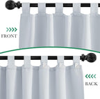 2 Panels Windproof Detachable Top Blackout Outdoor Curtains - Image 2