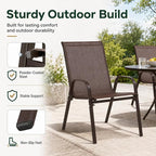 Majnesvon Outdoor Patio Chairs Set of 8, Stackable Patio Chairs, Front Porch - Image 3