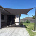SUNNY GUARD Custom Size 8'x9' Dark Grey Sun Shade Sail Rectangle UV Block Shade by SUNNYGUARD