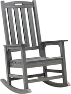 Oversized Outdoor Rocking Chair, HDPE Porch Rocker | High Back Rocking Chairs by PsilvamGardenFurniture
