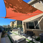 Sun Shade Sail 10' x 10' x 10' Terra Red Triangle Shade Cover | Outdoor sun by SUNLAX