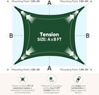Quictent Sun Shade Sail for Patio w/Hardware Kit 185GSM 20x20ft Green | Square - Image 6