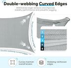 Quictent Sun Shade Sail for Patio w/Hardware Kit 185GSM 20x20ft Gray | Square - Image 6