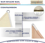 Windscreen4less 8' x 8' x 8' Sun Shade Sail Triangle Outdoor Canopy Cover UV - Image 8