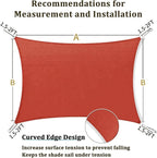 Shade&Beyond 12'x25' Sun Shade Sail Canopy Rectangle, UV Block Breathable - Image 5
