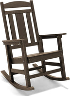 LUE BONA Outdoor Rocking Chairs Set of 4, Weather Resistant HDPS Poly Rocker - Image 8