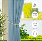 NICETOWN Outdoor Curtains for Patio Waterproof Extra Wide 2 Panels, Rustproof - Image 7