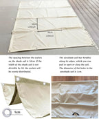 Retractable Waterproof Wave Awning Cover 9' x 20' - Image 4