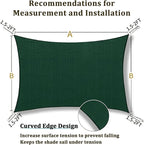 Shade&Beyond 5'x8' Sun Shade Sail Canopy Rectangle, UV Block Breathable Curved - Image 5