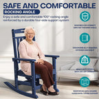 Oversized HDPE Outdoor Rocking Chair Set of 2, All-Weather, Extra Large & Extra - Image 4
