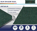 Windscreen4less 11' x 11' x 11' Sun Shade Sail Triangle Outdoor Canopy Cover UV - Image 3