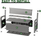 80 Gallon Outdoor Storage Bench, Waterproof Resin Deck Box - Image 7