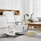 GREENVINES Oversized Outdoor Rocking Chairs Set of 4, HDPE Rocker - Image 5
