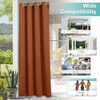 NICETOWN Patio Door Curtains Room Darkening 95" L by 84" W, Thermal Insulated - Image 6