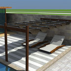 Windscreen4less 4' x 25' Retractable Sun Shade Canopy Cover Sliding Wave Shade - Image 7