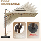 10x13FT Cantilever Outdoor Patio Umbrellas - Image 7