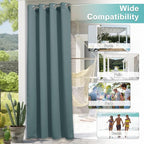 NICETOWN Greyish Blue Outdoor Curtains - Image 7
