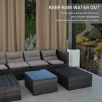 Easy-Going 100% Waterproof Outdoor Curtains 54x96 inch, Sand | Windproof - Image 4