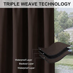 RYB HOME Outdoor Curtains for Patio Waterproof Privacy Thermal Insulated | - Image 6
