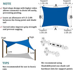 Shade&Beyond Custom Sun Shade Sail 20'x26'RectangleSun Sail Shades Patio UV - Image 6