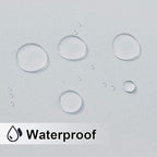 NICETOWN Patio Curtain Outdoor Waterproof W100 x L120, Rustproof Top & Bottom - Image 3
