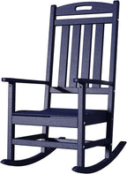 Outdoor Rocking Chair, All-Weather Resistant Poly Lumber Rocker Chair Outdoor by Adiromoti