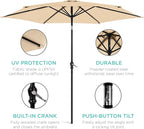 Best Choice Products 10ft Outdoor Patio Umbrella, Outdoor Table Umbrella - Image 5