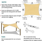 Shade&Beyond Custom Sun Shade Sail 10'x13'RectangleSun Sail Shades Patio UV - Image 6