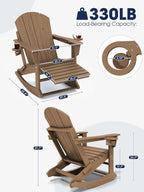 Adirondack Rocking Chair Set of 4 - Image 3
