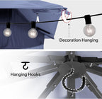 8'x8' Outdoor Gazebo, Metal Frame Heavy Duty Patio Canopy Tent Shelter - Image 4