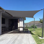 SUNNY GUARD Custom Size 13'x14' Rectangle Dark Grey UV Block Sunshade by SUNNYGUARD