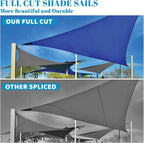 Sun Shade Sail 10'x18'x20.6' Turquoise Blue Triangle Custom Size | 95% UV Block - Image 5