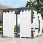 Easy-Going Outdoor Curtains for Patio 2 Panels, 54x96 inch, Weatherproof by Easy-Going