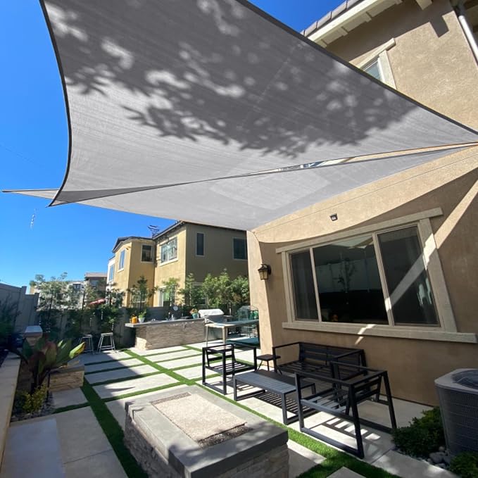 13' x 13' x 13' Triangle Sun Shade Sail, pergola by SUNLAX