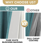 H.VERSAILTEX Linen Blackout Curtains Durable Thick Textured Linen Look 100% - Image 4