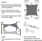 Shade&Beyond 4'x4' Sun Shade Sail Canopy Rectangle, UV Block Breathable Curved - Image 5