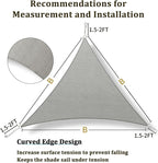 Shade&Beyond Custom Sun Shade Sail 13'x18'x22.2' Triangle Sun Sail Shades Patio - Image 5