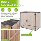 GUTINNEEN Weatherproof Outdoor Trash Can Shed, Outdoor Storage Shed - Image 2