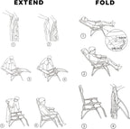 Colegence Oversized Padded Zero Gravity Chair, 400 lb, 0-170° locking recline - Image 5