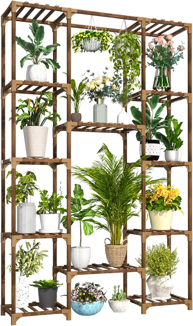 Plant Stand Indoor Outdoor, Tall Plant Shelf by Uneedem