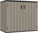 KINYING Outdoor Horizontal Storage Sheds, Outdoor Storage Cabinet Waterproof by KINYING
