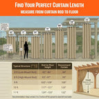 Waterproof Outdoor Curtain W52 x L84 - Image 3