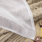 MIULEE White Waterproof Outdoor Sheer Curtains - Image 5