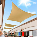 Royal Shade 7' x 14' Sand Beige Rectangle Square Sun Shade Sail Order to Make by RoyalShade