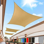 Royal Shade 11' x 24' Sand Beige Rectangle Square Sun Shade Sail Order to Make by RoyalShade